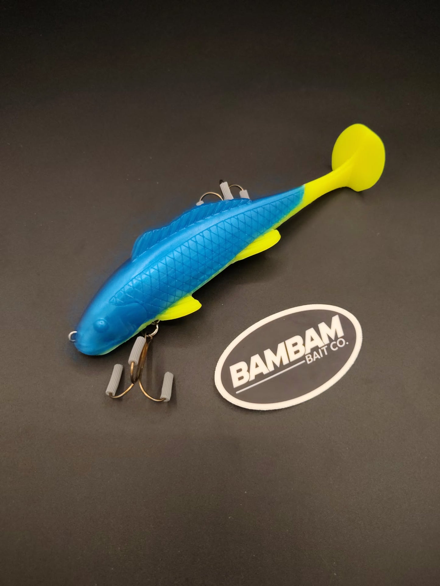 7" Swimfin (Blue Chartreuse Glow)